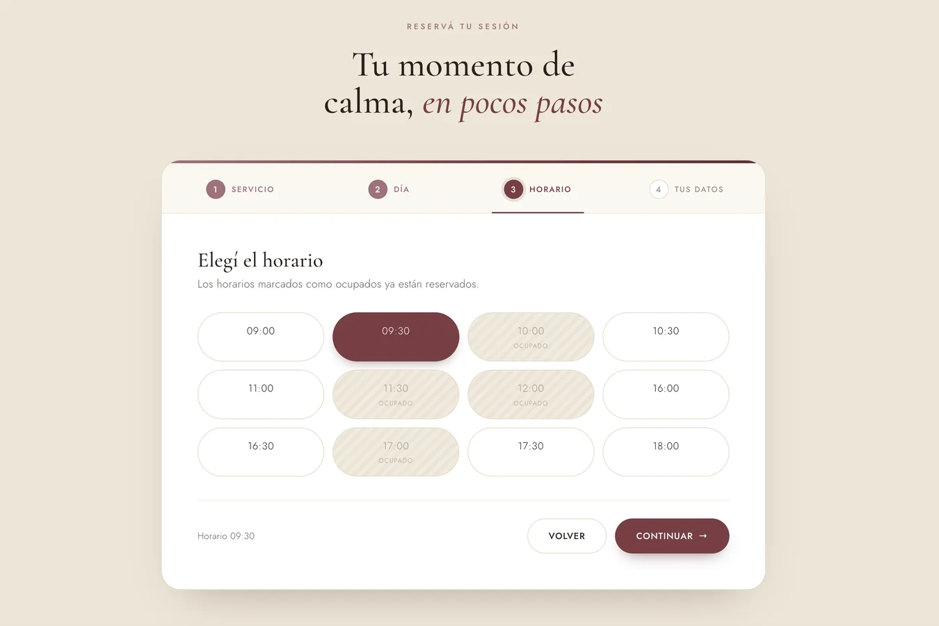 Sistema Reserva – vista 3