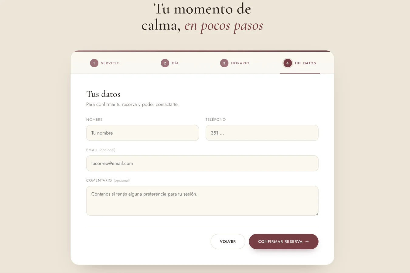 Sistema Reserva – vista 4